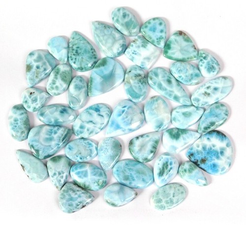 Larimar Gemstone Cabochon - Top Grade Dominican Larimar Stone. Blue Larimar Gems - Picture 6 of 10