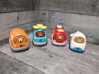Vtech Go Go Smart Wheels Interactive Vehicles Lights & Sounds  Lot of 4 