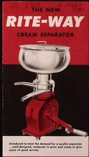 1953 The New Rite-Way Cream Separator Brochure Rite-Way Products Co CHICAGO