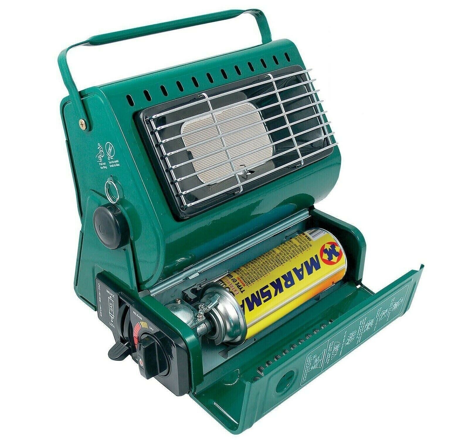 Camping Gas Heater Portable Compact Caravan Outdoor Fishing Butane 1.3kW No  Gas 5025301204792 | eBay