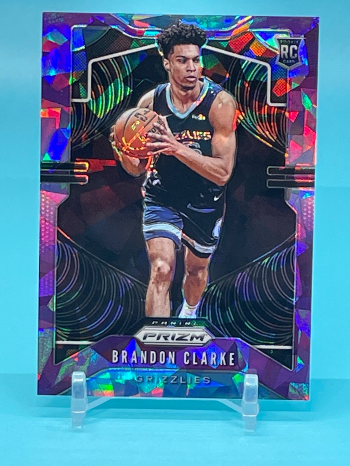 2019-20 Panini Prizm Rookie Purple Ice Prizm /149 Brandon Clarke #266 Rookie RC