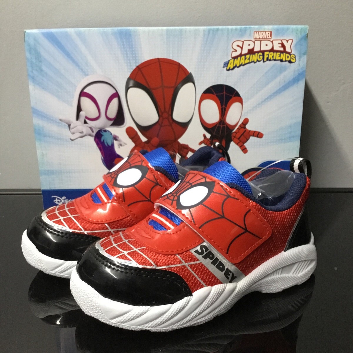 Marvel Spidey and His Amazing Friends Kids Low Top Sneakers Size
