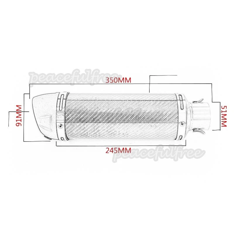 Sistema de escape completo tubo para moto Honda CB500X CBR500R CB500F 2013-2022 Foto 2 de 4