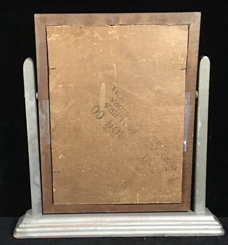 Vintage Art Deco Swivel 7x9.5" Photo Picture Frame Swing Tilt Antique Wood - Picture 2 of 3