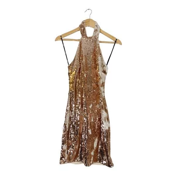 Forever 21 clearance gold sequin dress