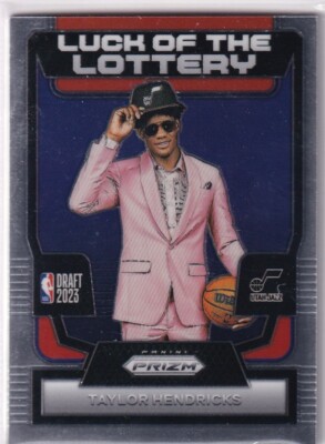 Panini 2023-24 NBA Prizm No. 10 Taylor Hendricks Luck of the Lottery Rookie