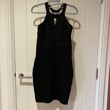 Black Sparkle Bodycon Dress Size S/M 