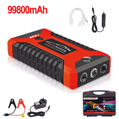 99900mAh 12V Car Jump Starter Pack Booster Charger Battery Power Bank Portable - Picture 20 of 21