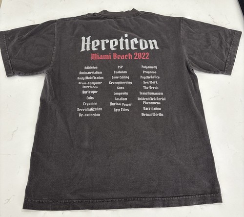 Hereticon Miami Beach 2022 Made In USA graphic T-shirt Size Small - Picture 8 of 9