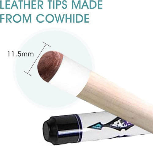 Billard Queue 57" Set – Ahorn Pool Cue mit Edelstahl-Gelenk & Tasche, rutschfes - Bild 4 von 7
