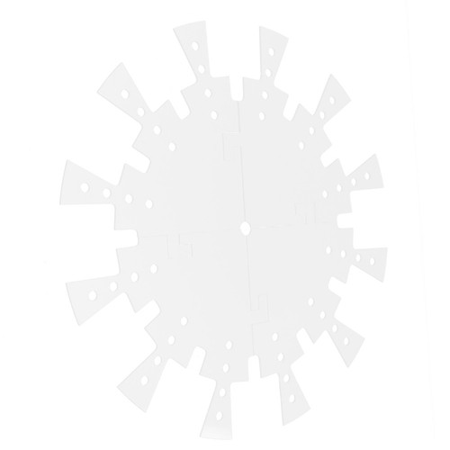 Transparent Acrylic Clock Dial Template with Scale Ruler for DIY Inlay ...