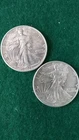 1945 Walking Liberty Half Dollar X2