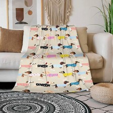 Dachshund Blanket is Super Soft and Warm I Love Dachshunds Soft Flannel Throw...
