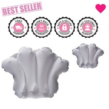 Ultimate Inflatable Bath Pillow - Soft Terry Cloth for Spa-Like Relaxation 23x15