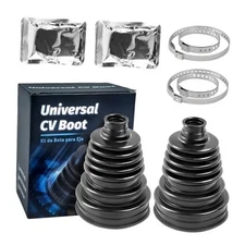 CV Boot Repair Kit,Fits Shaft Size 26mm to 34mm，2PCS CV Axle Boot 2PCS CV Boot