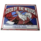 Vintage Cock of The Woods Sign - Axe Service Station Knife Store Gas Pump Sign