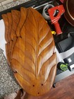 Carved Wood Ceiling Fan Blades Palm Leaf Tropical Tiki Florida Coastal Nice