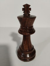 Drueke Chess Wood King Chess Piece 4.5"
