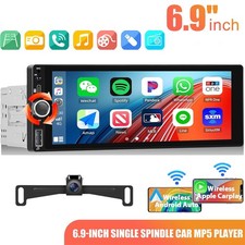 6.9" Touch Screen Wireless Apple Carplay Portable Car Stereo Android Auto camera