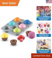 Colorful 17-Piece Shape Sorting Cupcakes for Kids Ages 18  - Fun Learning