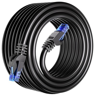 15m LAN Kabel Cat 6 Ethernet RJ45 250 MHz UTP CCA Schwarz
