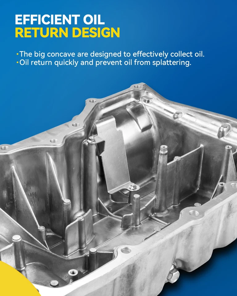 Aluminum Engine Oil Pan For 2005-2007 Ford Five Hundred Freestyle 5F9Z6675AA Foto 3 de 4