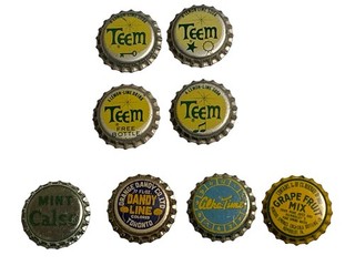 RareStuff Mix of Rare Caps TEEM ETC. Lot Of 10 Soda BOTTLE Caps Corks Crown