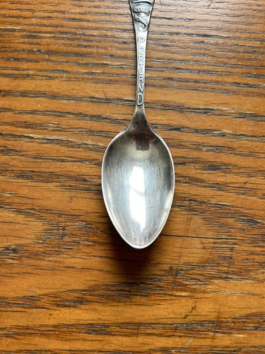 Antique Sterling Silver Souvenir Spoon Portland Oregon Mt Hood OR Columbia Pair - Picture 3 of 8