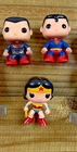 Funko Pop! DC Universe Lot Superman Wonder Woman General Zod Bobble Head