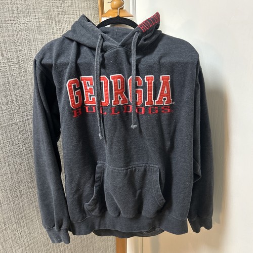 Felpa con cappuccio uomo Georgia Bulldogs UGA taglia L pullover college calcio SEC
