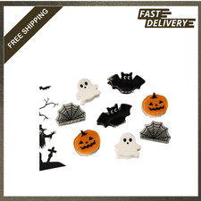 Mini Halloween Hair Claw Clips for Girls Pumpkin Ghost Bat Spiderweb Cute Hair