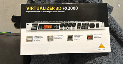Behringer Virtualizer 3D FX2000 1U Rack Digital 2CH 24-bit 100 Presets MIDI