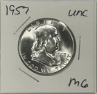 1957 Franklin Half Dollar Coin Uncirculated