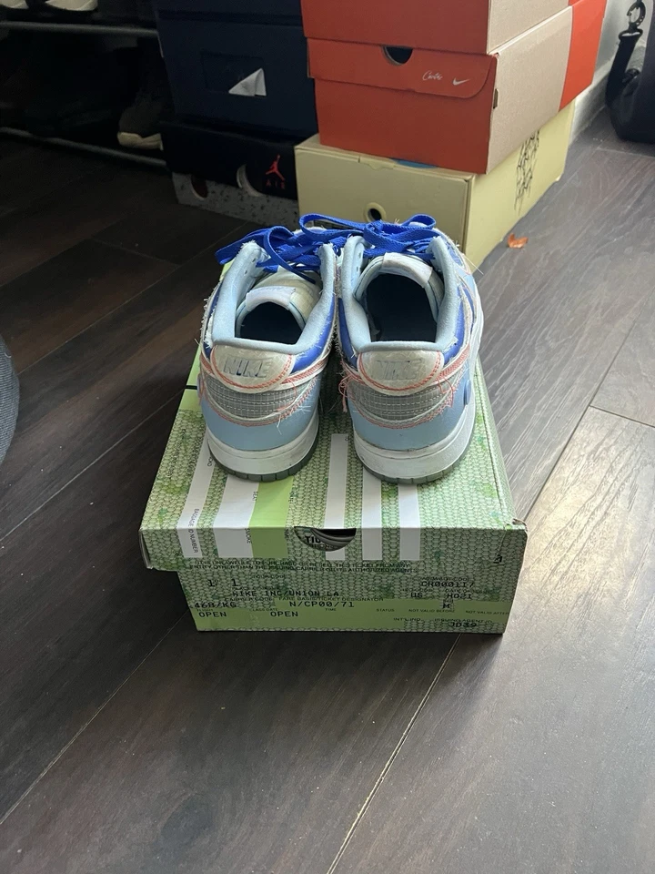 Size 9 - Nike Dunk Low x Union LA Passport Pack - Argon, photo 4 of 5