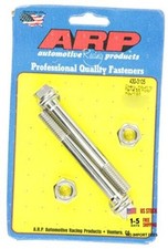 Motor Mount Bolt Kit, Hex Head, Stainless, Polished, Mount to Frame, GM V6 /