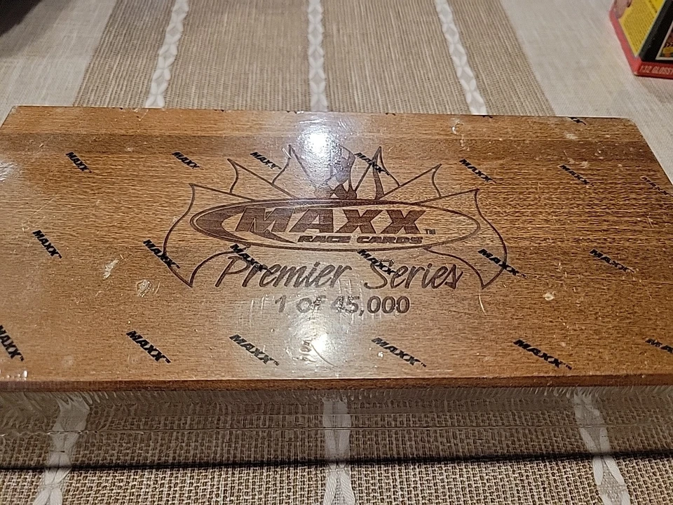 Vintage 1995 Maxx Race Cards Premier Series Limited Edition Wood Box Set SEALED - Image 2 of 3