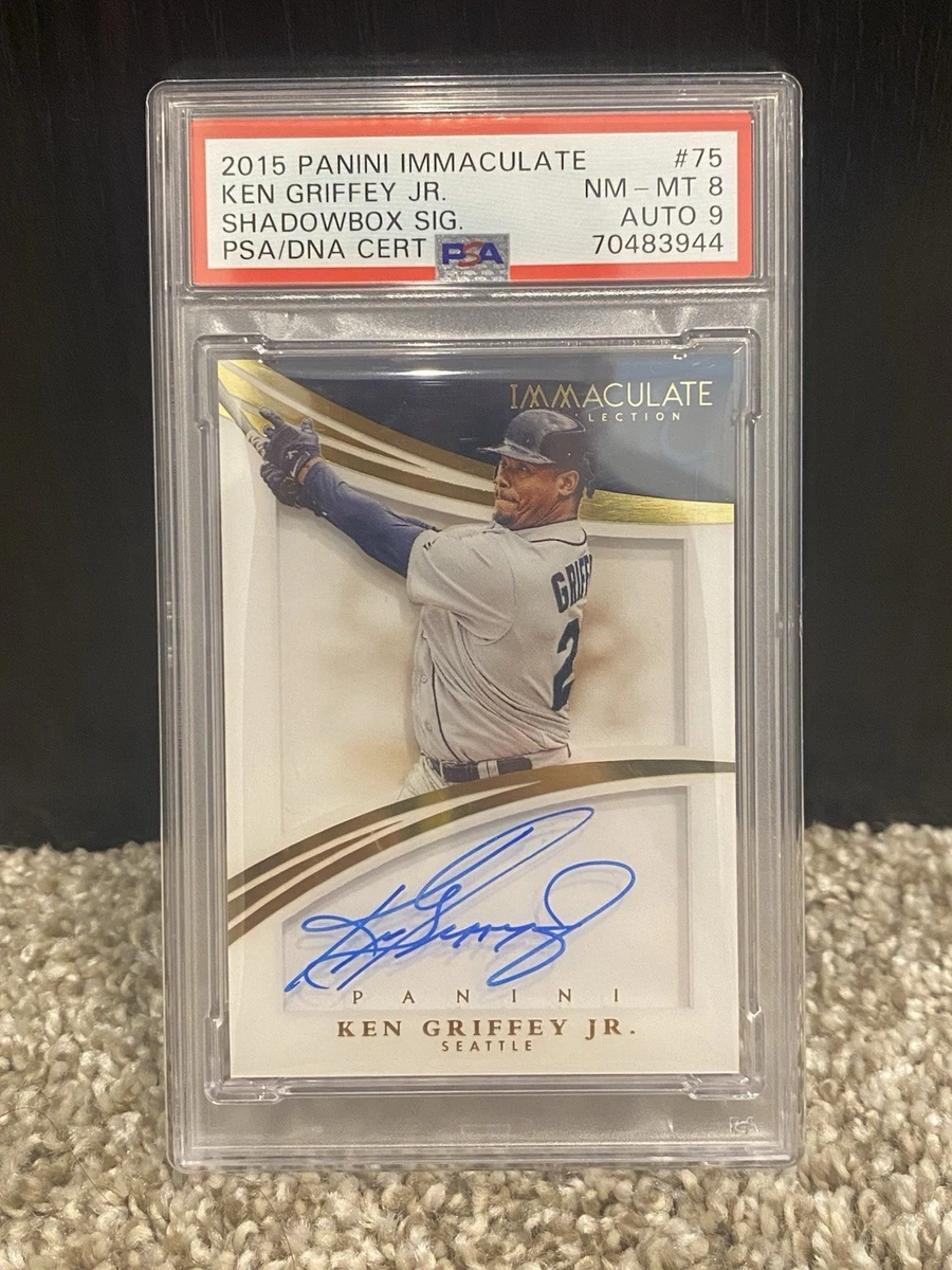 Panini Ken Griffey Jr Baseball Autographed Sports Trading Cards