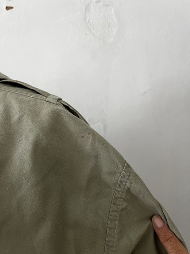 Vintage Made In USA Green Cotton Snap Button Short Sleeve Shirt Maxi Dress 10 - Picture 5 of 19