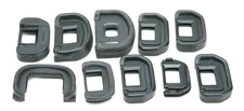 Canon Original 10 Assorted Rubber Eyecups For Different Style Cameras. Used. SEE
