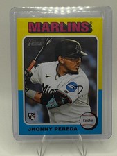 2024 Topps Heritage High Number Jhonny Pereda Rookie SP #719 Miami Marlins