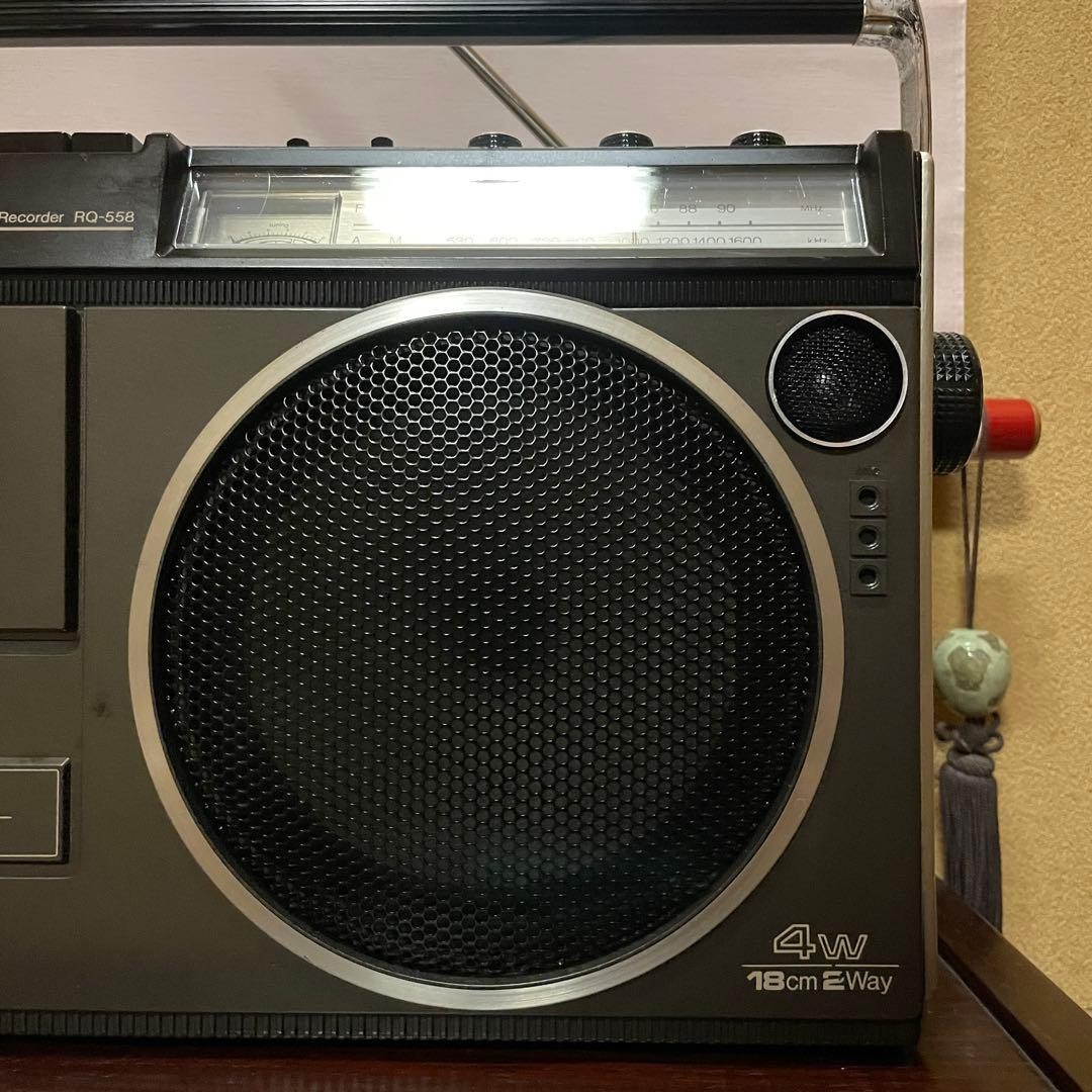 National Panasonic RQ-558 Vintage Boombox Radio Cassette Serviced