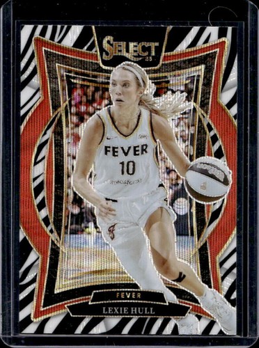 2025 Panini WNBA Select Lexie Hull Concourse Zebra Prizm SSP #67 Fever