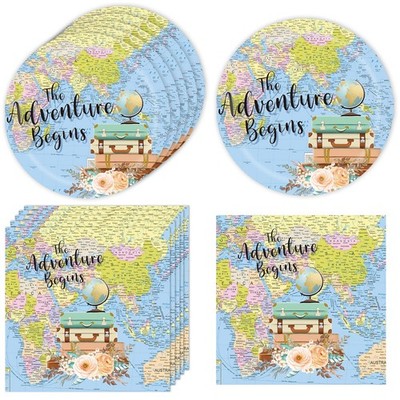 Adventure Awaits Party Decorations for Adventure World Awaits Map Party Suppl...