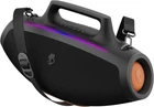 Skullcandy Barrel Bluetooth Boombox – Water-Resistant, LED, 12H Battery (Black)