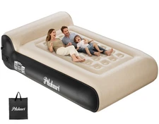 Queen Air Mattress Full with Built in Pump,16" Comfort Flocking Inflatable Bl...