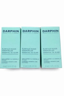 3 x DARPHIN PARIS Essential Oil Elixor ~ CHAMOMILE AROMATIC SOOTHING CARE ~ 4ml