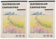 Aquarell Leinwandblock A4 20 Blatt Malblock 260g/m² Canvas für Aquarellmalerei