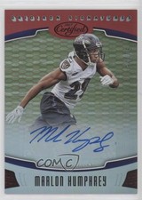 2017 Certified Gridiron Signatures Mirror Red 60/75 Marlon Humphrey Auto 1cw4