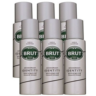 Brut Identity 6 x 200 ml Deo Spray Deodorant Spray Deospray Set