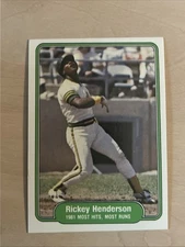 1982 Fleer - Rickey Henderson #643